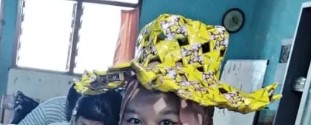 Topi anyaman dari kemasan daur ulang